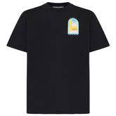 Casablanca Black Cotton T-Shirt